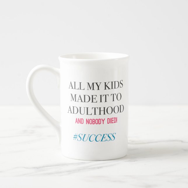 Mum of Adults Hashtag Customisable mug (Left)