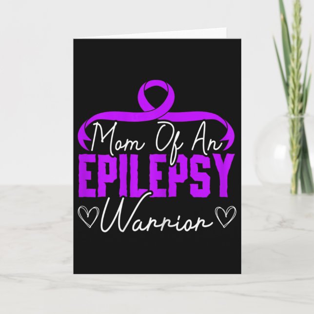Mum Of An Epilepsy Warrior Epilepsy Support Disabi Card (Front)