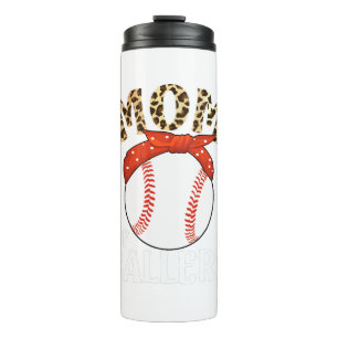 Mum Of Ballers Funny Baseball Softball Game Mother Thermal Tumbler