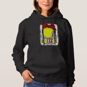 Mum Of Both Football Tennis Busy Raising Ballers M Hoodie