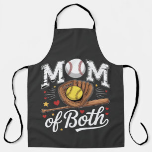 Mum of Both Game Day Baseball Softball Apron