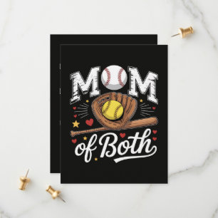 Mum of Both Game Day Baseball Softball  Save The Date