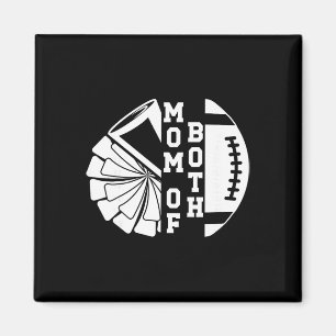 Mum Of Both Proud Footll And Cheer Mum _1 Magnet