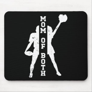 Mum Of Both Proud Footll And Cheer Mum  Mouse Pad