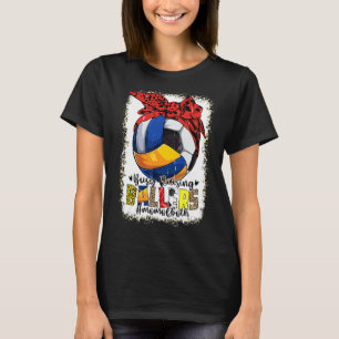 Mum Of Both Volleyball Soccer Busy Raising Ballers T-Shirt
