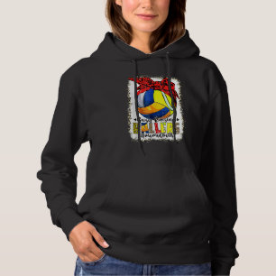 Mum Of Both Volleyball Tennis Busy Raising Ballers Hoodie