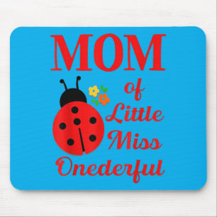 Mum Of Little Miss Onederful 1st Birthday Mouse Pad
