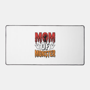 Mum of Monster Vintage Halloween Shirt Design_1 Desk Mat