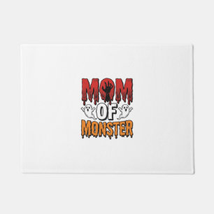 Mum of Monster Vintage Halloween Shirt Design_1 Doormat