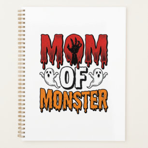 Mum of Monster Vintage Halloween Shirt Design_1 Planner