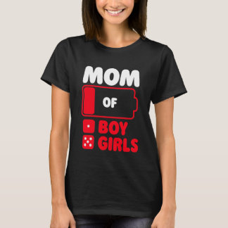 Mum of One boy and five girls T-Shirt