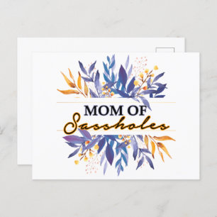 Mum of Sassholes Postcard