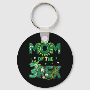 Mum Of The 3rd Birthday T-Rex Birthday Dinosaur Key Ring