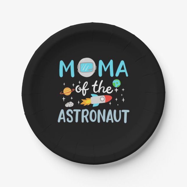 Mum Of The Astronaut Paper Plate (Front)