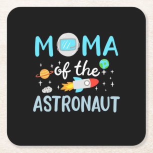 Mum Of The Astronaut Square Paper Coaster