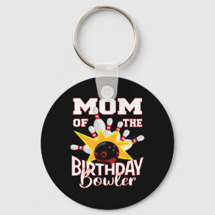 Mum Of The Birthday Bowler Kid Bowling Party Key Ring