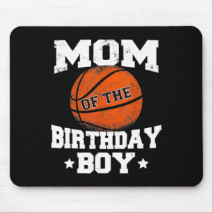 Mum Of The Birthday Boy Bysketbyll Mother Mama Fun Mouse Pad