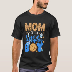 Mum of The Birthday Boy Cookies and Milk Birthday T-Shirt