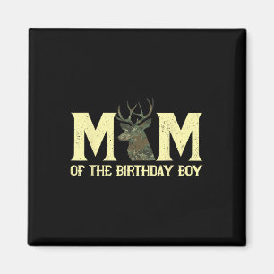 Mum Of The Birthday Boy Deer Hunter Camouflage Fla Magnet