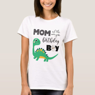 Mum of the Birthday Boy Dinosaur T-Shirt