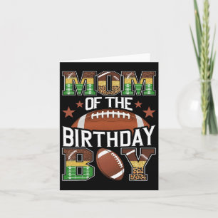 Mum Of The Birthday Boy Football Lover Game Day Card