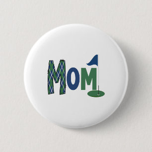 Mum Of The Birthday Boy Hole In One Golf Family Ma 6 Cm Round Badge