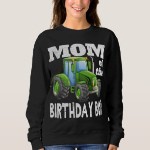 Mum of the Birthday Boy Kids Farm Tractor Party Id Sweatshirt