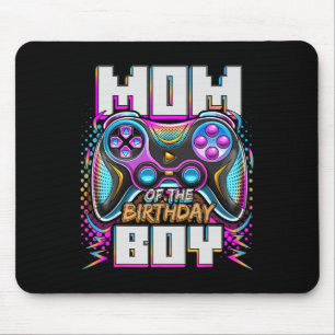 Mum Of The Birthday Boy Matching Video Game Birthd Mouse Pad