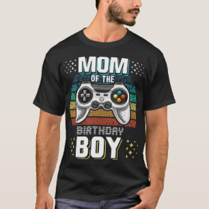 Mum of the Birthday Boy Matching Video Gamer Birth T-Shirt