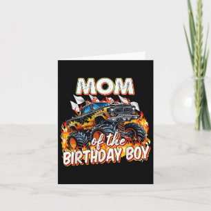 Mum Of The Birthday Boy Monster Truck Birthday Nov Card