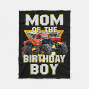 Mum Of The Birthday Boy Monster Truck Birthday Nov Fleece Blanket