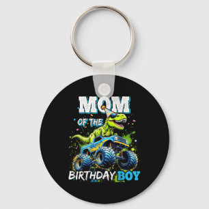 Mum Of The Birthday Boy Monster Truck Dinosaur Par Key Ring