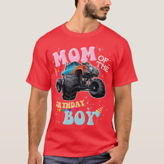 Mum of the Birthday Boy Monster Trucks 2 T-Shirt