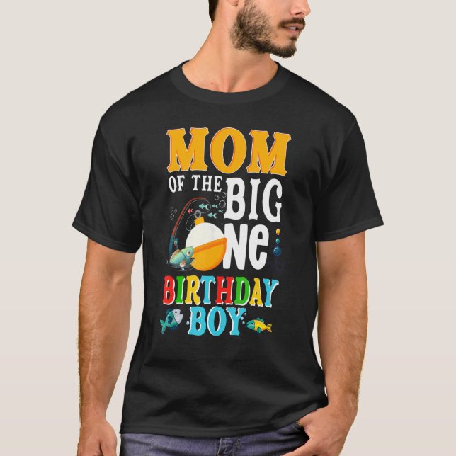 Mum Of The Birthday Boy O Fish Ally One Birthday 1 T-Shirt (Front)