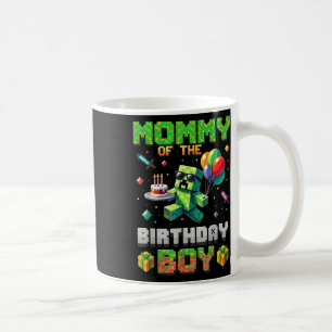 Mum Of The Birthday Boy Party Video Gamer Pixel Nu Coffee Mug