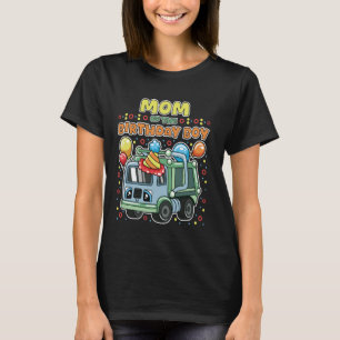 Mum of the Birthday Boy Recycling Trash Eco Family T-Shirt