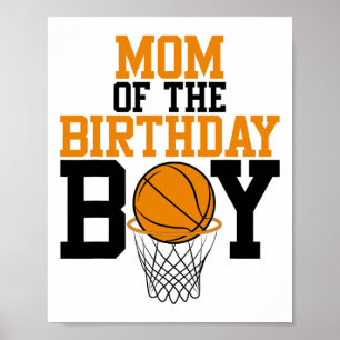 Mum Of The Birthday Boy Sketll Family Birthday Poster