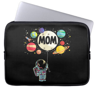 Mum of The Birthday Boy Space Astronaut 1st Birthd Laptop Sleeve