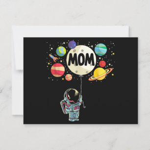 Mum of The Birthday Boy Space Astronaut 1st Birthd Postcard