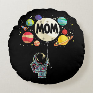 Mum of The Birthday Boy Space Astronaut 1st Birthd Round Cushion