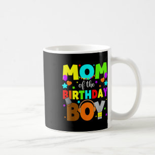 Mum Of The Birthday Boy Sprunky Colourful Party Fo Coffee Mug