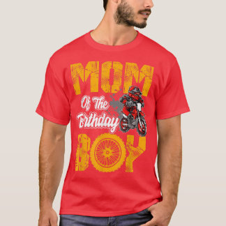 Mum of the Birthday Boy Tee Dirt Bike Bday Matchin