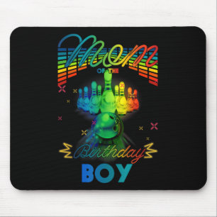 Mum Of The Birthday Boys Matching Family Bowling B Mouse Pad