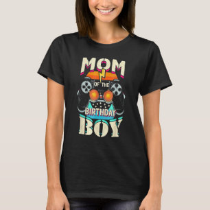 Mum Of The Birthday Boys Matching Video Game Birth T-Shirt