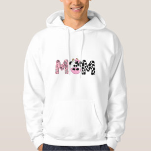Mum Of The Birthday For Girl Cow Farm Birthday cow Hoodie