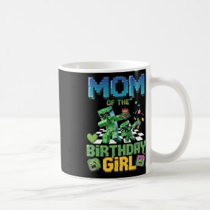 Mum Of The Birthday Girl Funny Video Game Pixel Gi Coffee Mug