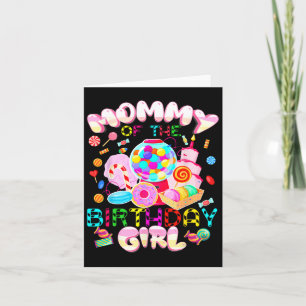 Mum Of The Birthday Girl Shirt Card