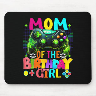 Mum Of The Birthday Girl Video Gamer Birthday Part Mouse Pad