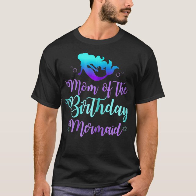 Mum of The Birthday Mermaid Party Outfit Shirts fo (Front)