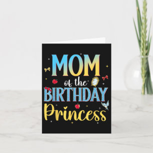 Mum Of The Birthday Princess Snow Theme Party Birt Card